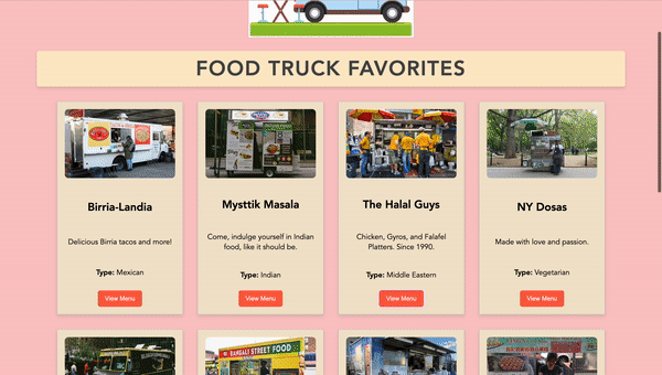 Food Truck Favorites Project Image